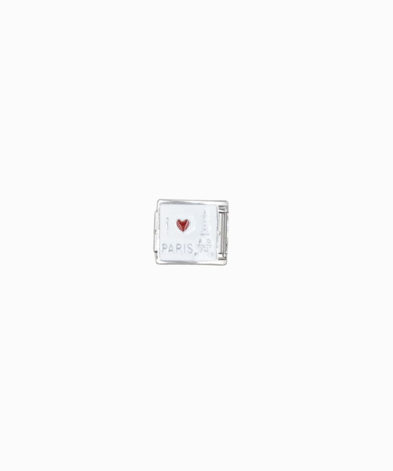 Maillon italien 9x10mm - Rhodié