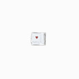 Maillon italien 9x10mm - Rhodié