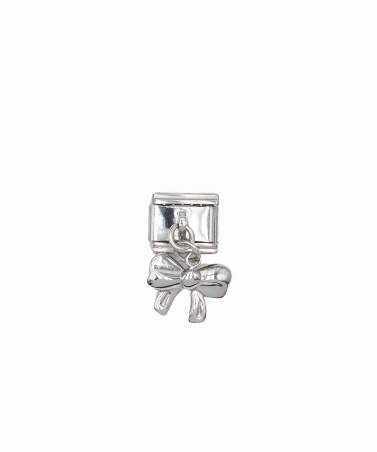 Maillon italien 9x10mm - Rhodié