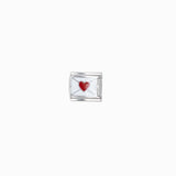 Maillon italien 9x10mm - Rhodié