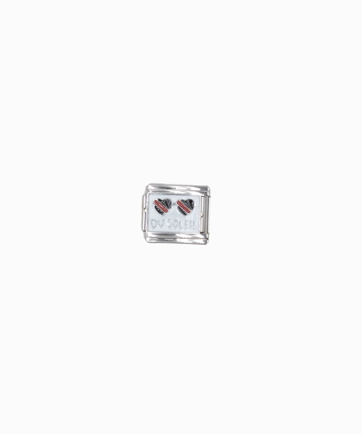 Maillon italien 9x10mm - Rhodié