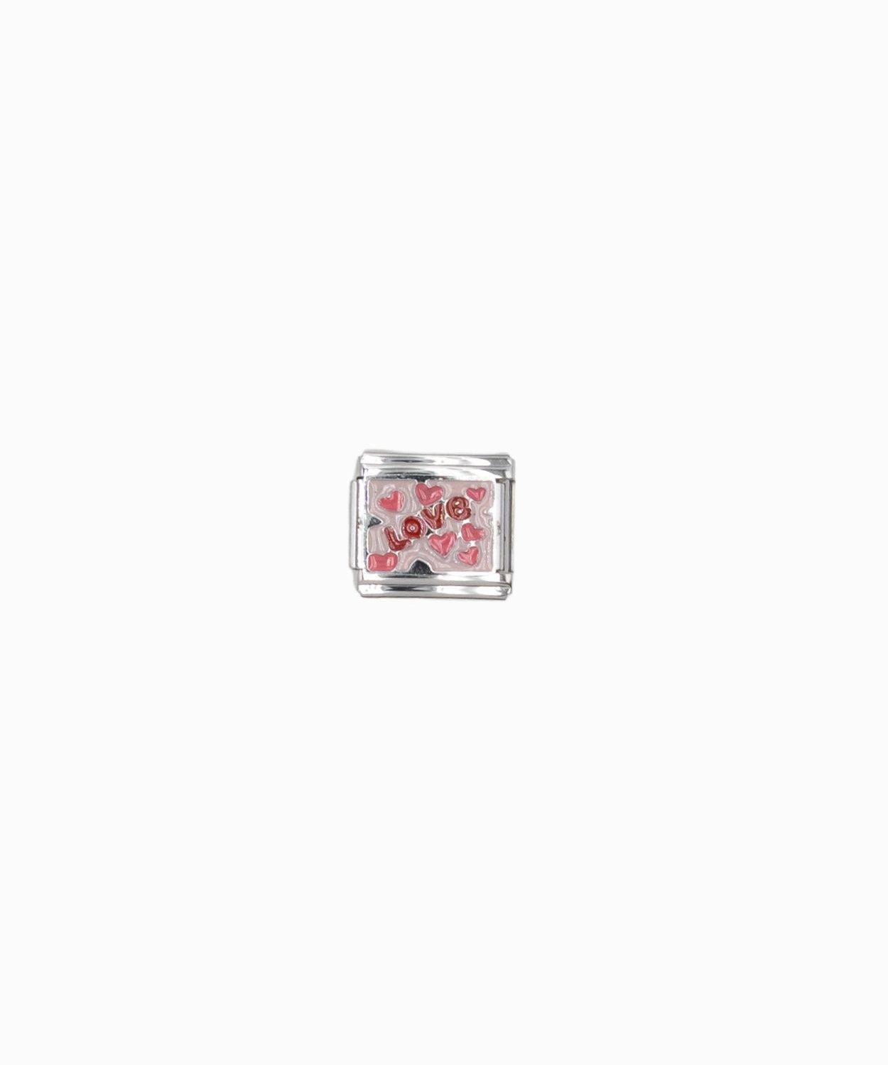 Maillon italien 9x10mm - Rhodié