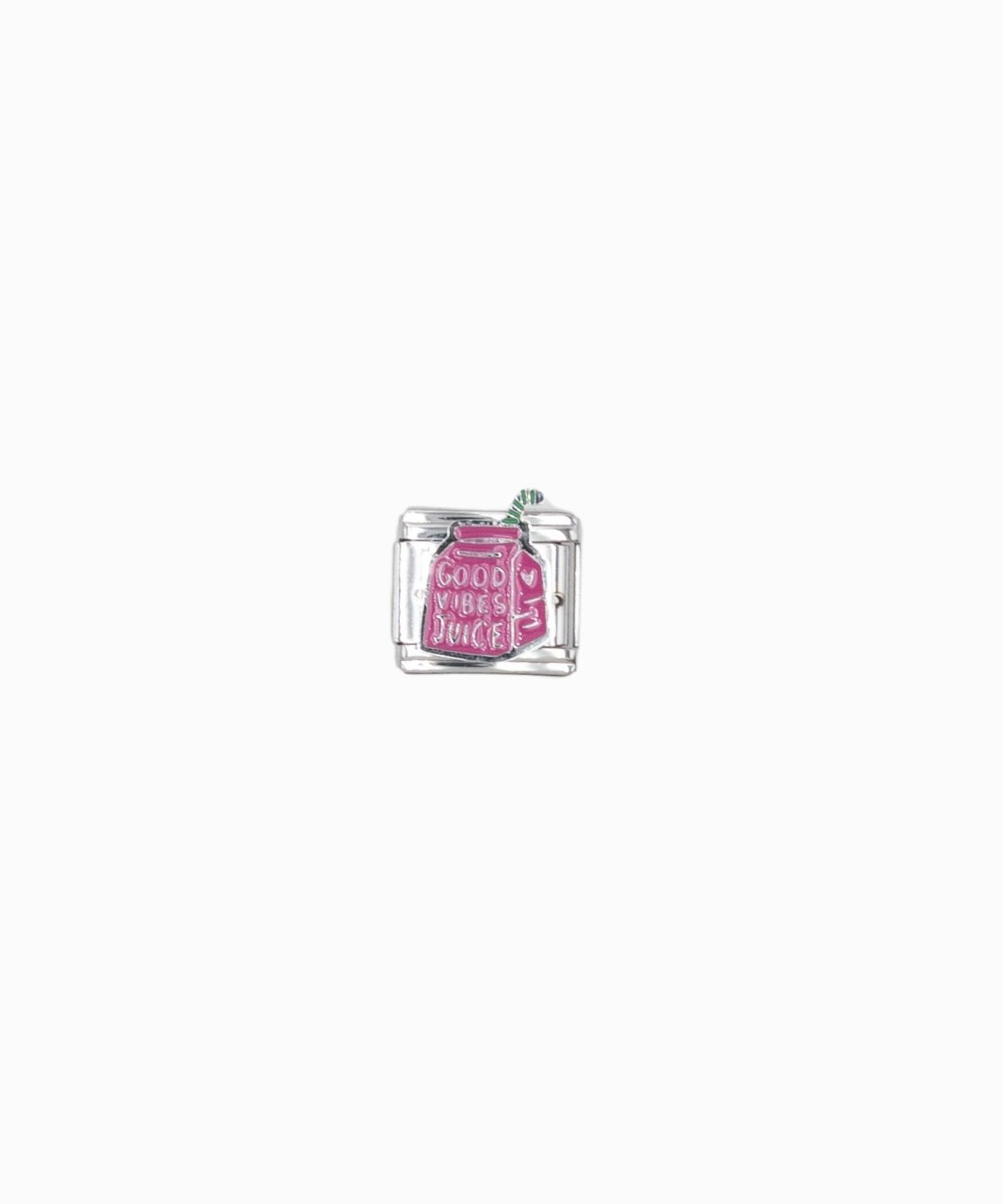 Maillon italien 9x10mm - Rhodié
