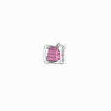 Maillon italien 9x10mm - Rhodié