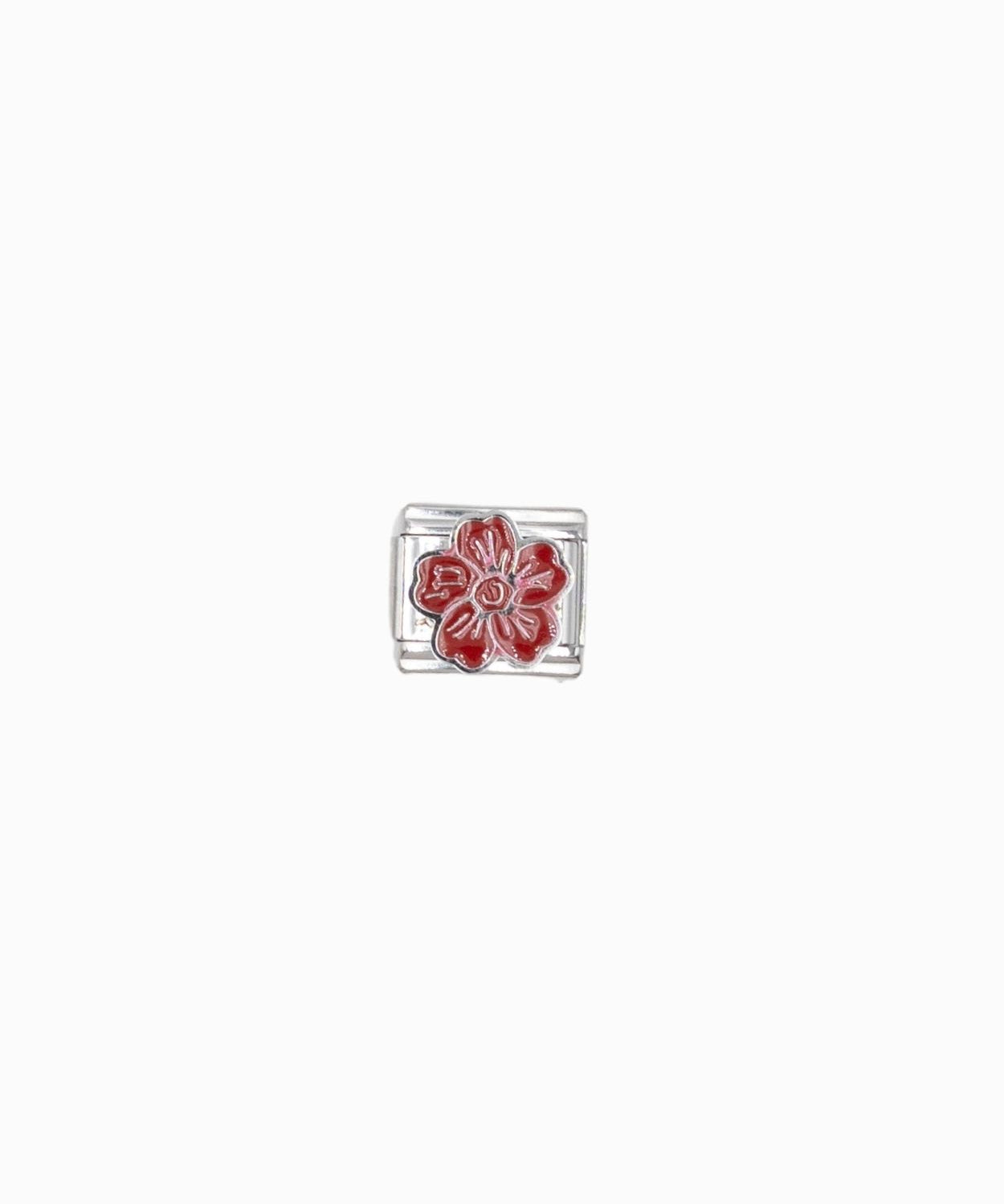 Maillon italien 9x10mm - Rhodié
