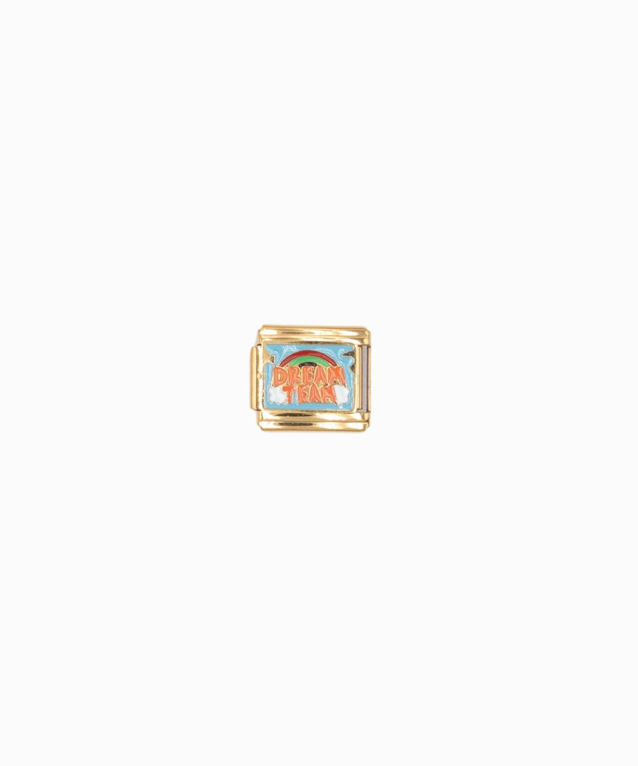 Maillon italien 9x10mm - Doré