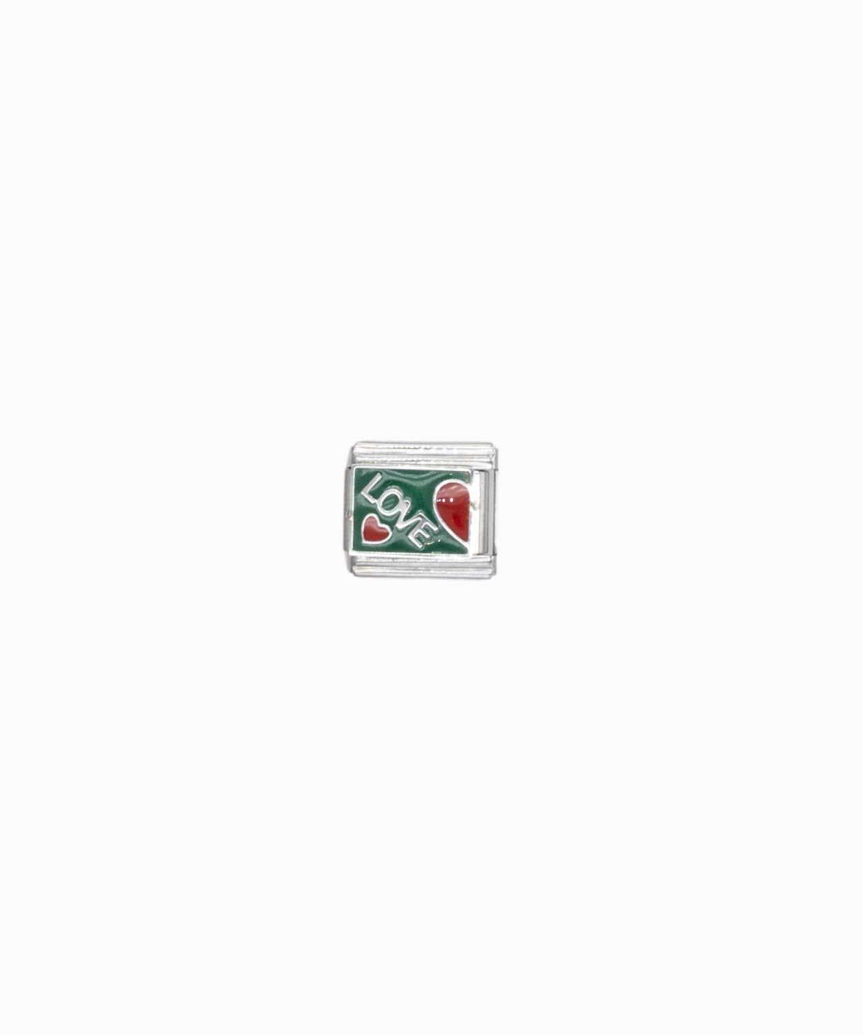 Maillon italien 9x10mm - Rhodié