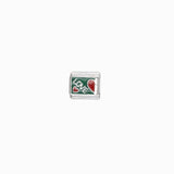Maillon italien 9x10mm - Rhodié