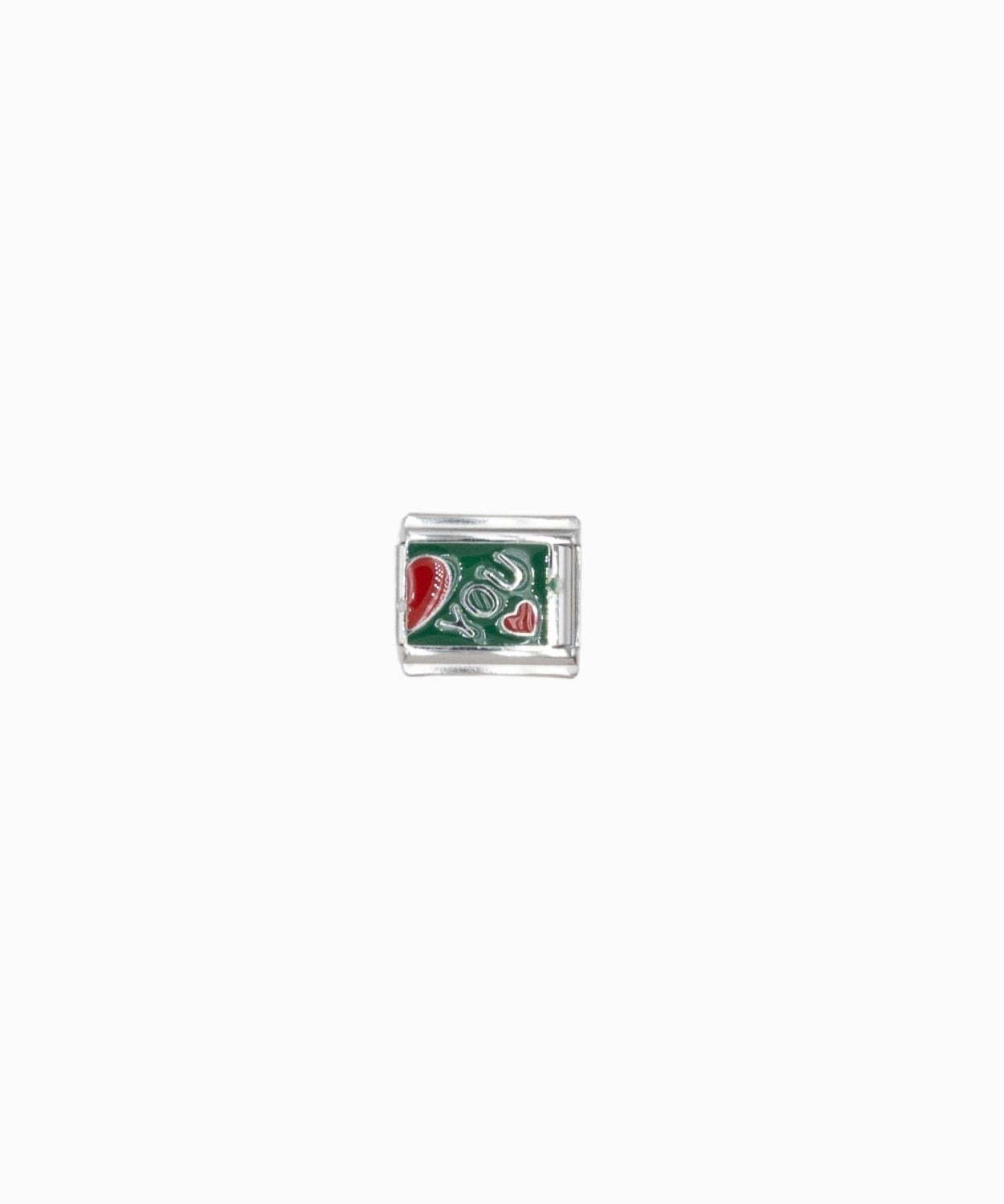 Maillon italien 9x10mm - Rhodié