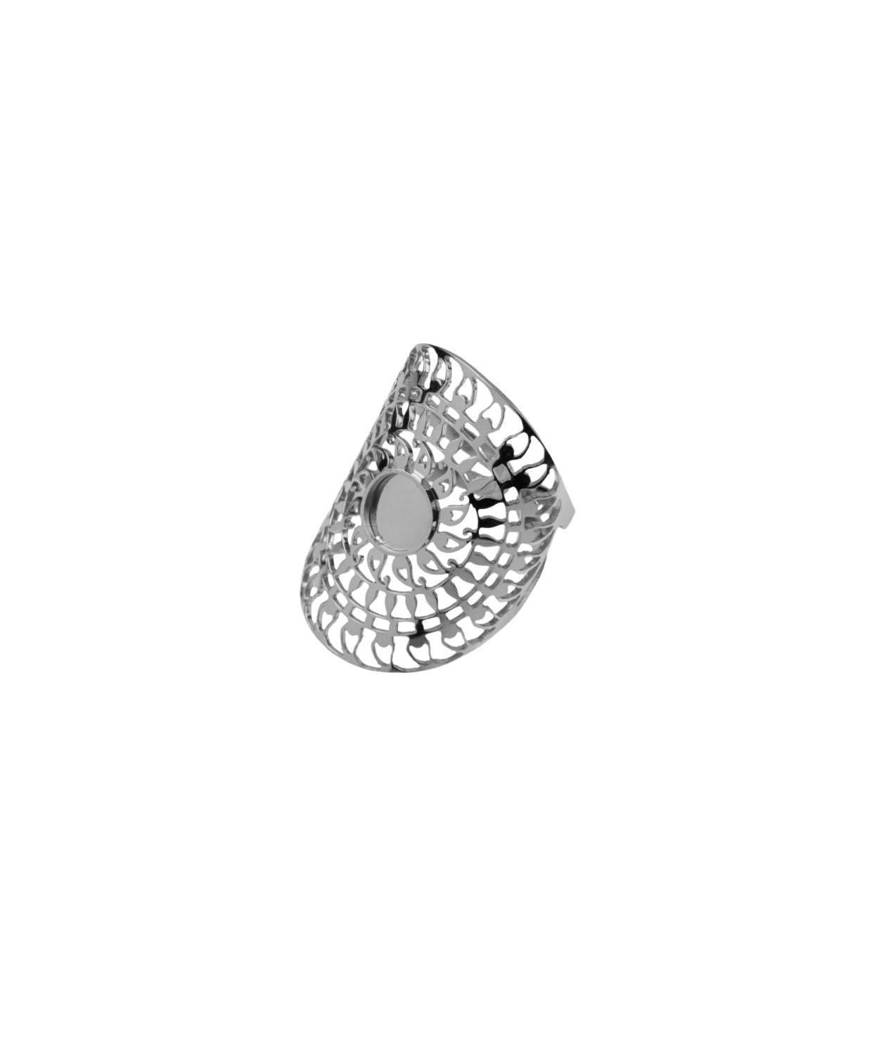 Bague Salacie plateau dorée 6mm