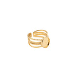 Bague ajouré dentelé 10x8mm