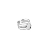 Bague ajouré dentelé 10x8mm