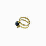 Bague ajourée frange plateau 8mm