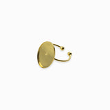 Bague à plateau 18x13mm