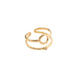 Bague cercle avec anneau 12x20mm