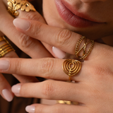 Bague cercles multi 16.50x18mm