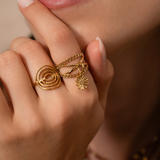 Bague cercles multi 16.50x18mm