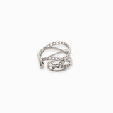 Bague croisé avec anneau 13.50x19mm