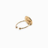Bague disque martelée 14.50mm