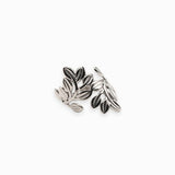 Bague feuille d'olivier 29x21mm