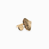 Bague ginkgo 6mm