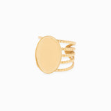 Bague ovale plateau 19x14mm