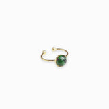 Bague plateau à rebord dorée 8mm