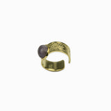 Bague plateau dorée 10x8mm