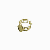 Bague vintage plateau 10x8mm