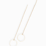 Boucles d'oreilles chainettes cercle 10cm
