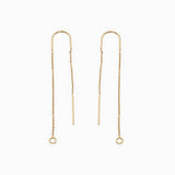 Boucles d'oreilles chainettes avec arc 33+40mm