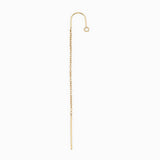 Boucles d'oreilles demi-chainettes avec arc 67mm