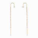 Boucles d'oreilles demi-chainettes avec arc 67mm