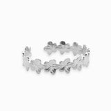 Bracelet manchette mini fleurs 13mm