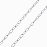 Bracelet trombone 6x3mm - Longueur17+5cm