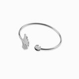 Bracelet feuille de Ginkgo plateau 8mm