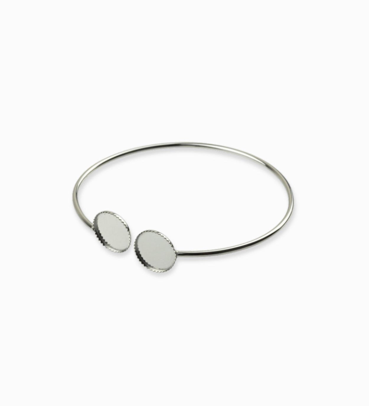 Bracelet jonc plateau 10mm