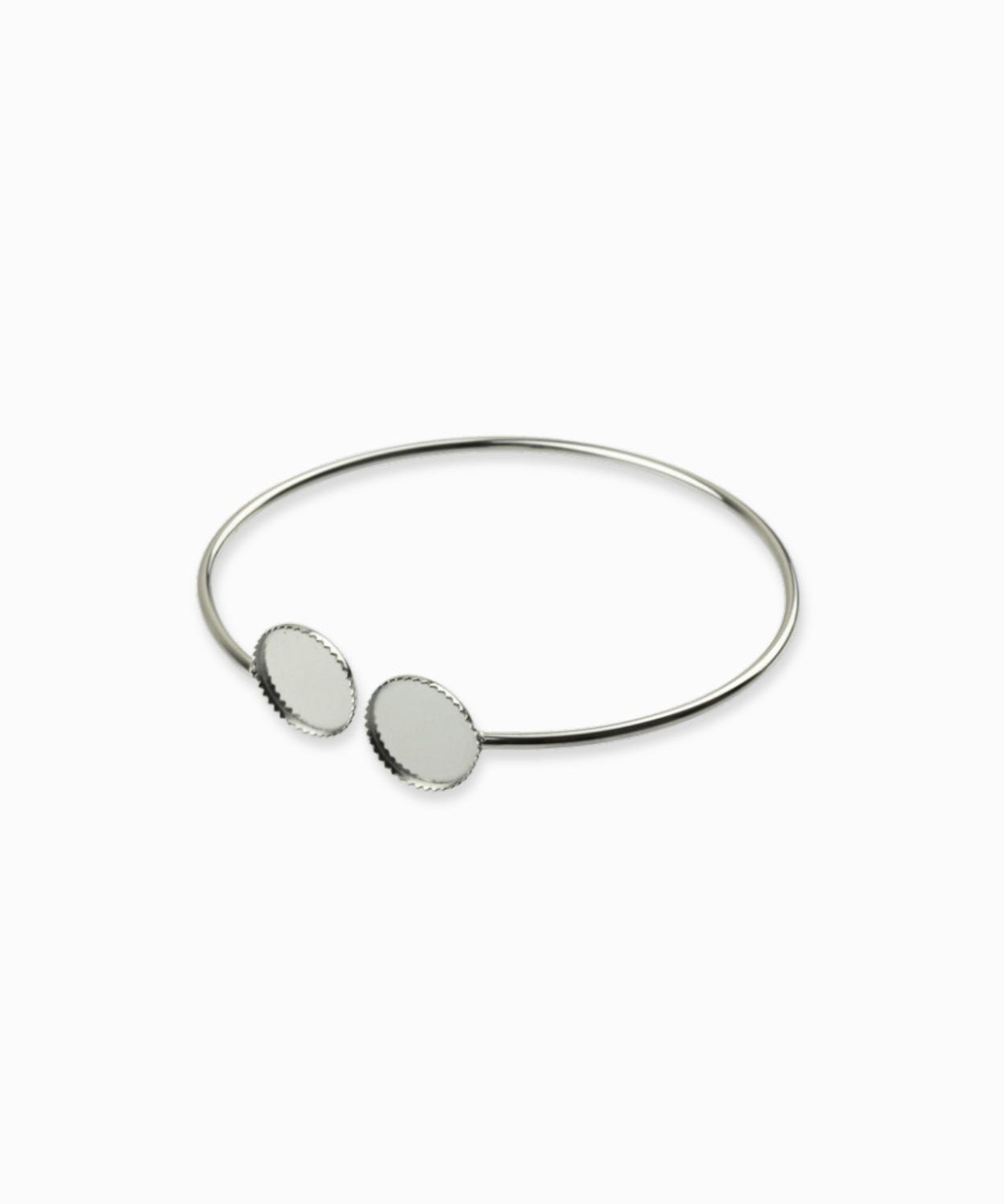 Bracelet jonc plateau 10mm