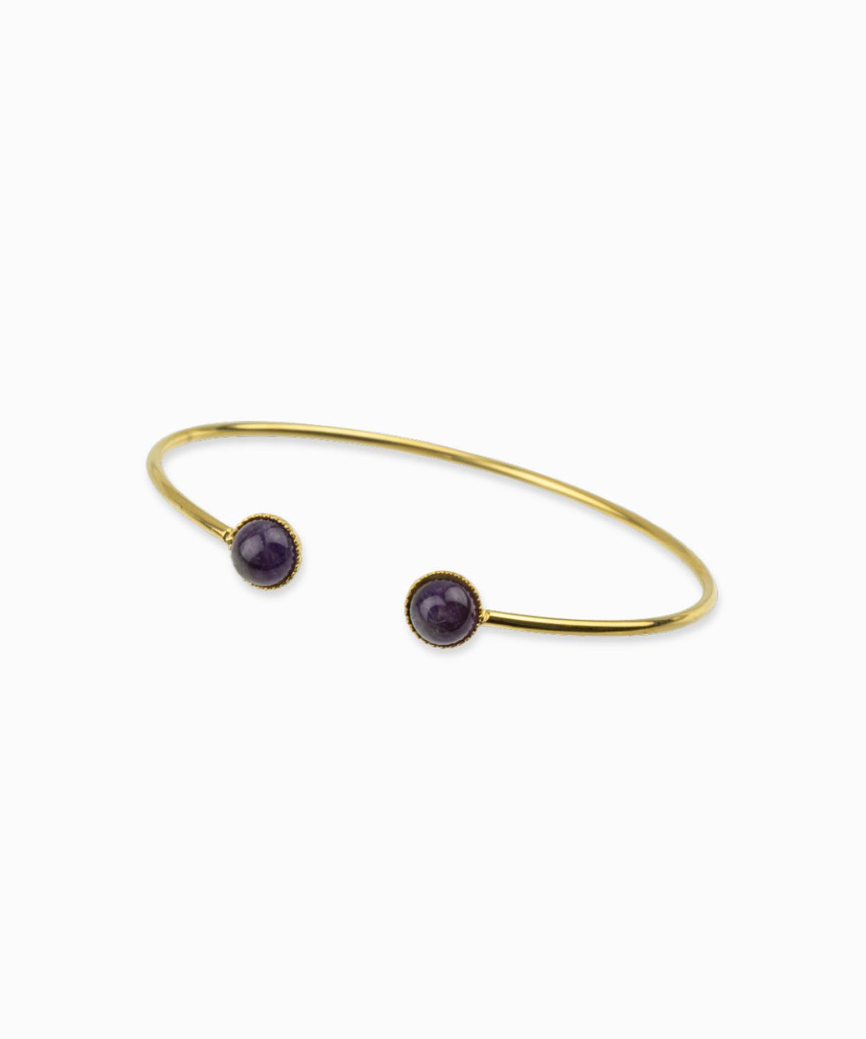 Bracelet jonc plateau 6mm