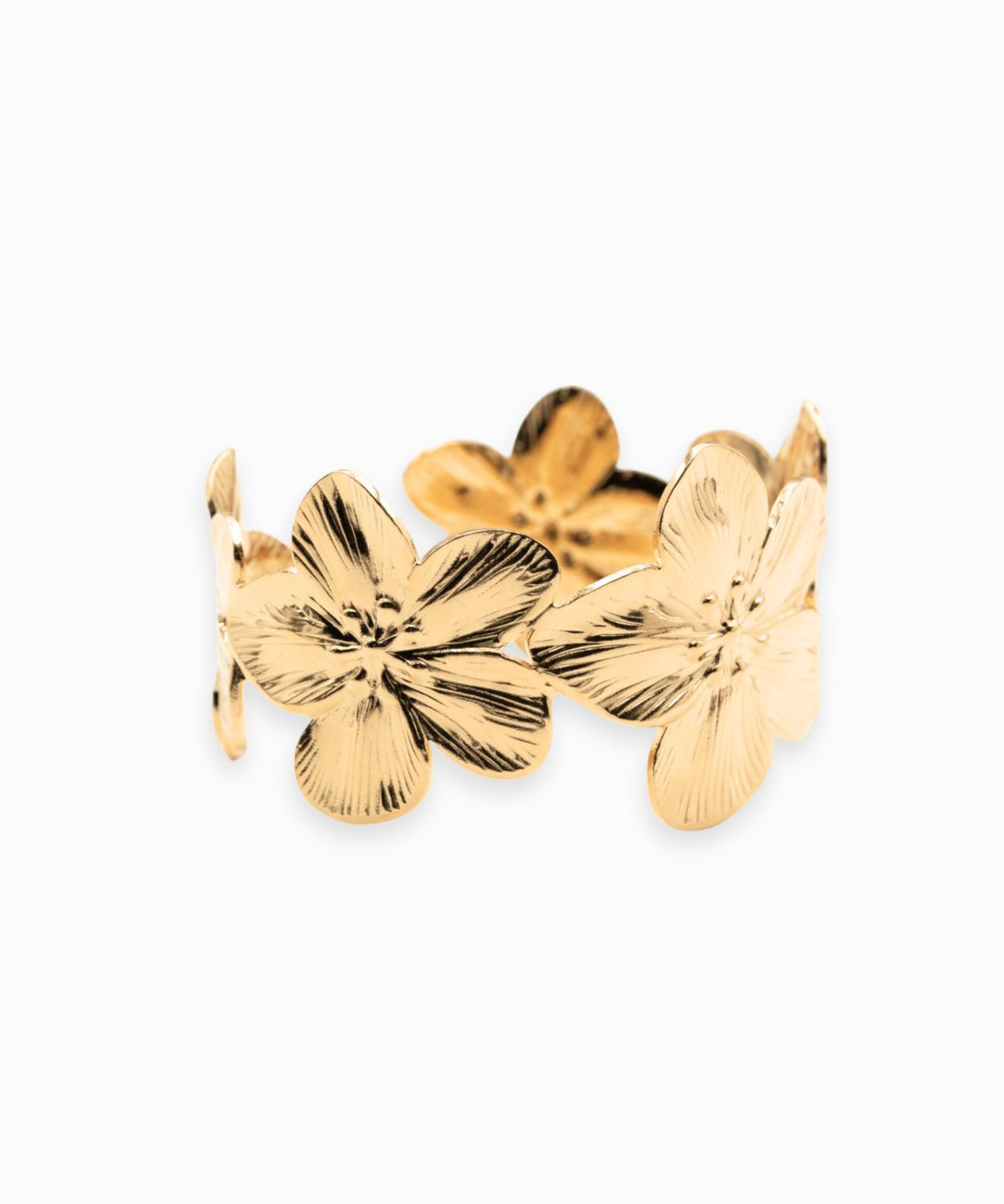 Bracelet manchette fleur 35mm