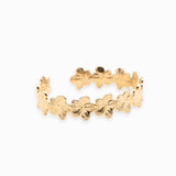 Bracelet manchette mini fleurs 13mm