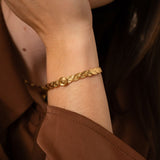 Bracelet jonc tresse 7mm