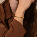 Bracelet jonc tresse 7mm