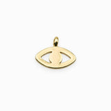 Breloque oeil grec 8x10mm