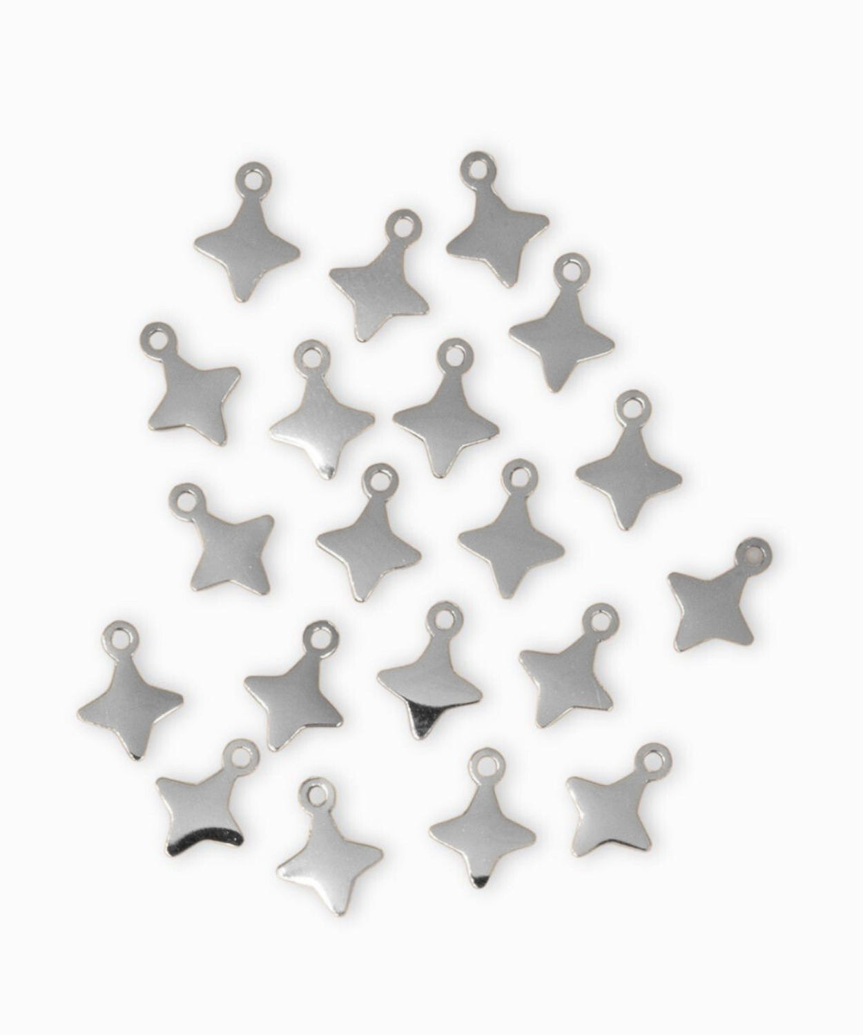 Breloques étoiles rose des vents 6mm