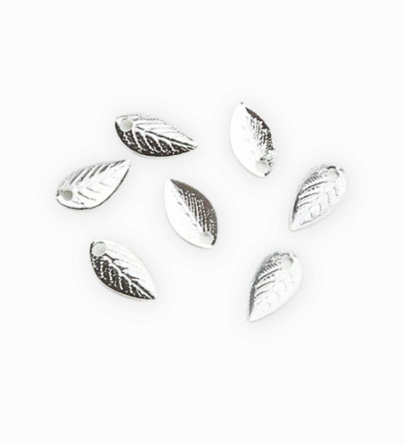 Breloques feuilles 7.50x4mm