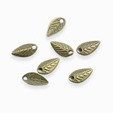 Breloques feuilles 7.50x4mm