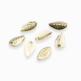 Breloques feuilles 7.50x4mm