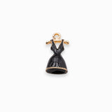 Breloques robe noire 19x10mm