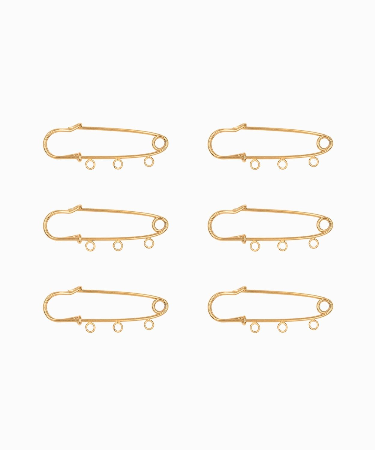 Broche + 3 anneaux 11x35mm